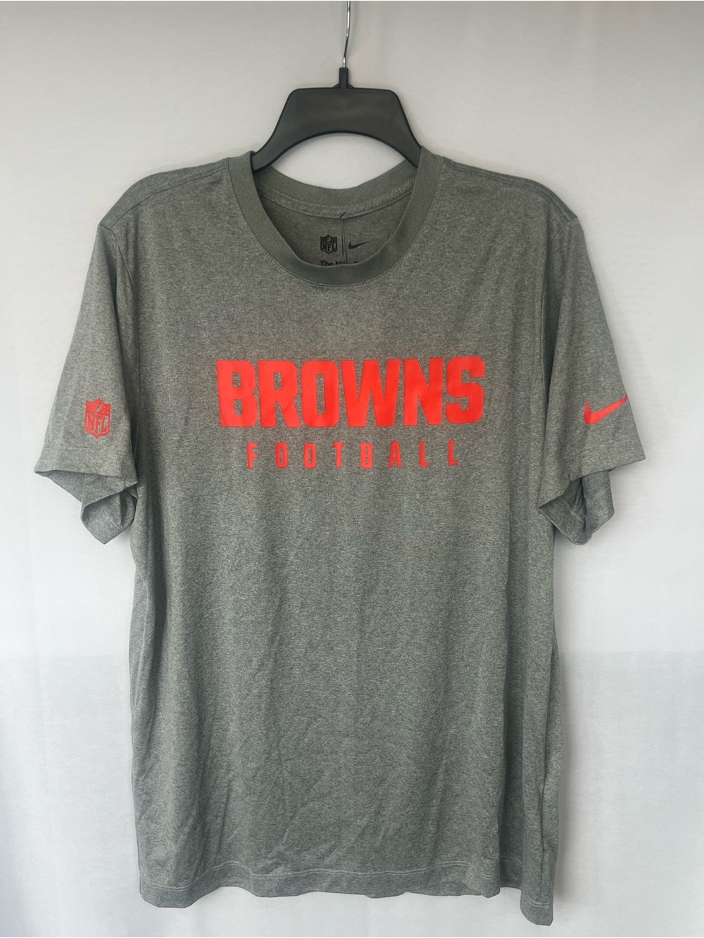 Nike Gray Tee with Bright Orange BROWNS Chest Print